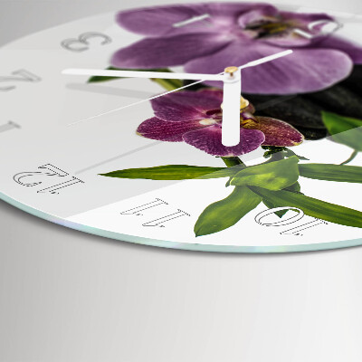 Orologio rotondo Orchidea