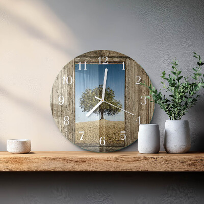 Orologio rotondo Albero