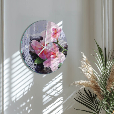 Orologio rotondo Orchidea