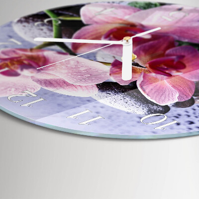 Orologio rotondo Orchidea
