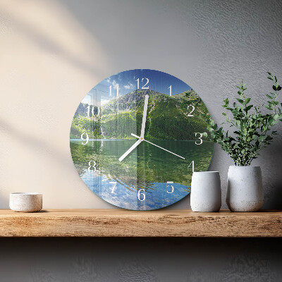 Orologio rotondo Lago di montagna