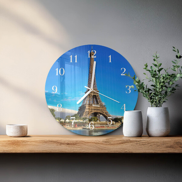 Orologio rotondo Torre Eiffel Parigi