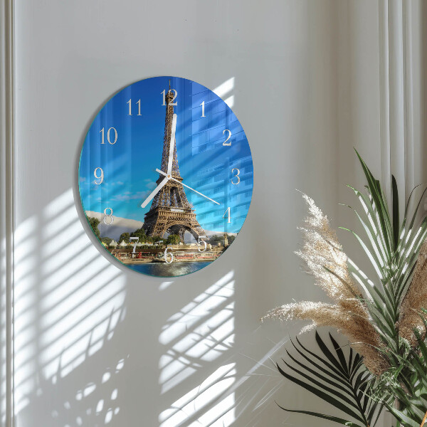 Orologio rotondo Torre Eiffel Parigi