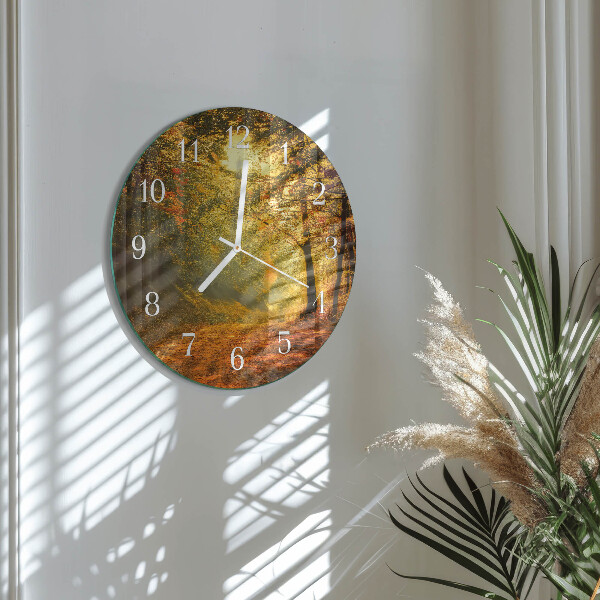 Orologio rotondo Autunno nella foresta