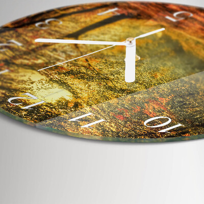 Orologio rotondo Autunno nella foresta