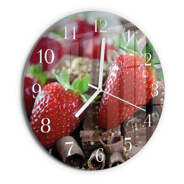 Orologio rotondo Fragole
