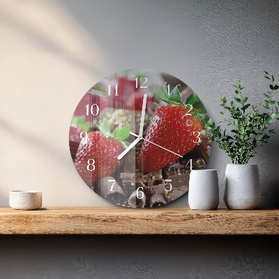 Orologio rotondo Fragole