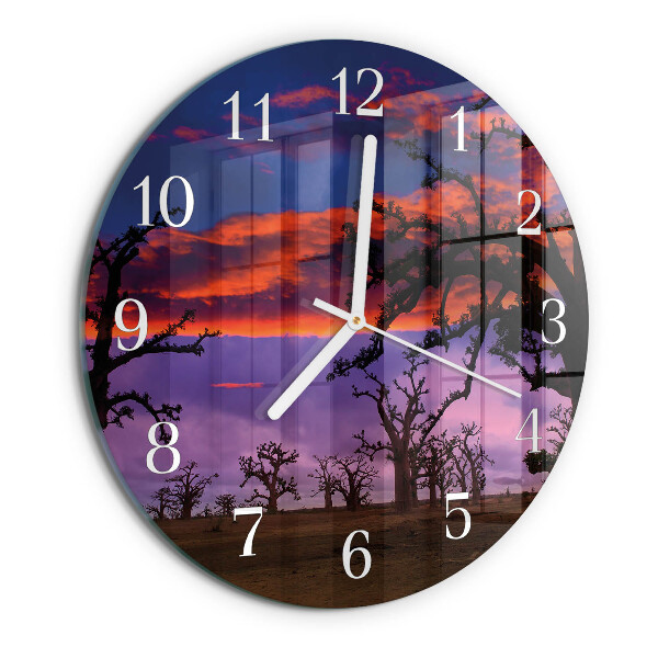 Orologio rotondo Alberi