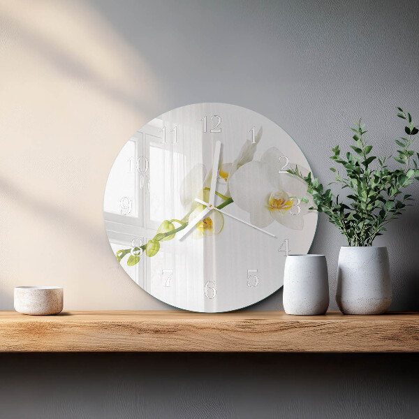 Orologio rotondo Orchidea