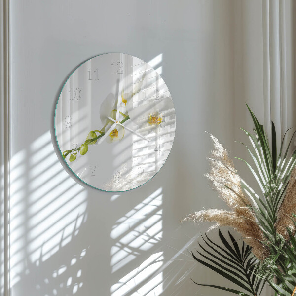 Orologio rotondo Orchidea