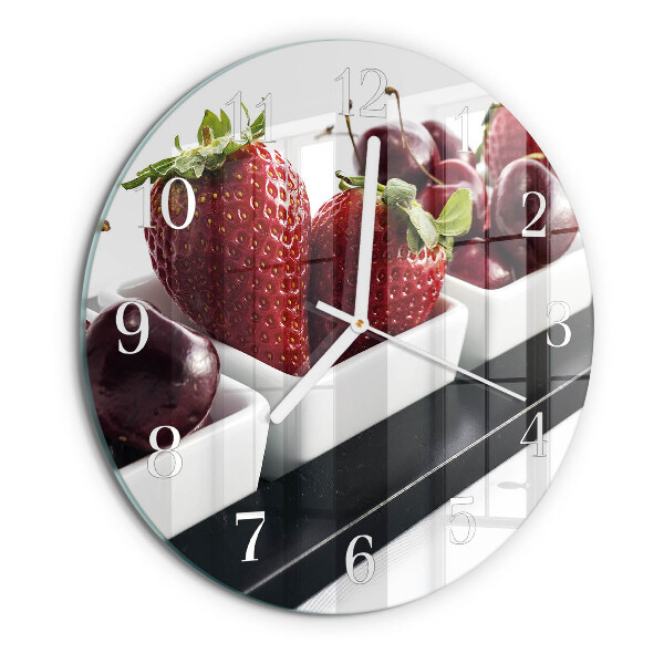 Orologio rotondo Fragole