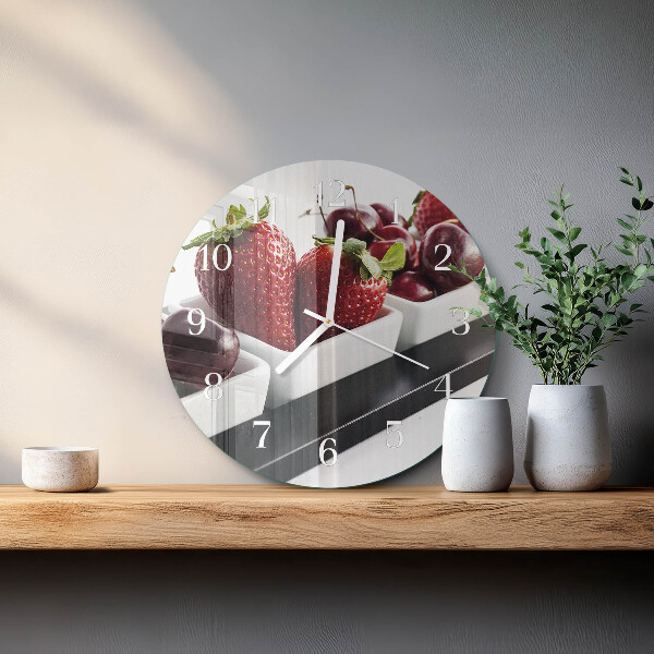 Orologio rotondo Fragole