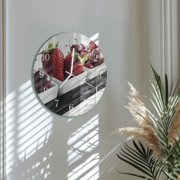 Orologio rotondo Fragole