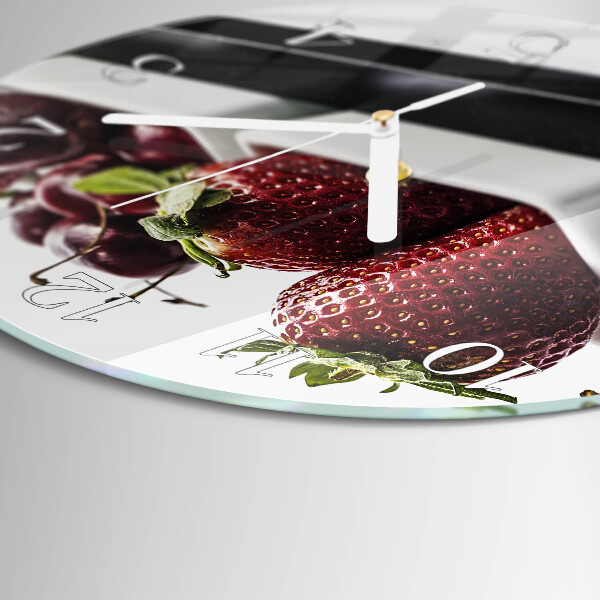 Orologio rotondo Fragole