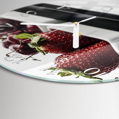 Orologio rotondo Fragole