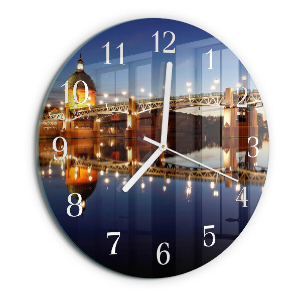 Orologio rotondo Ponte sul fiume