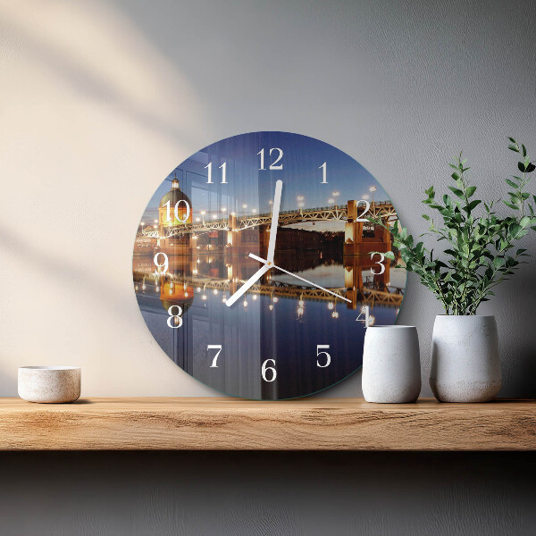 Orologio rotondo Ponte sul fiume
