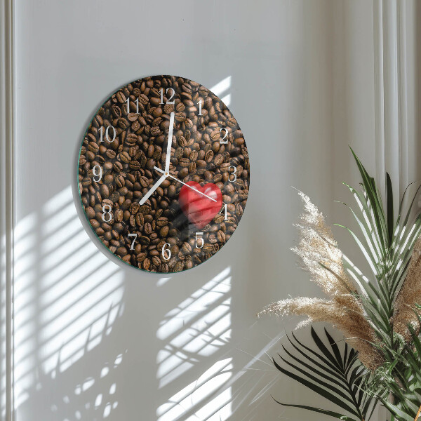 Orologio rotondo chicchi di caffè