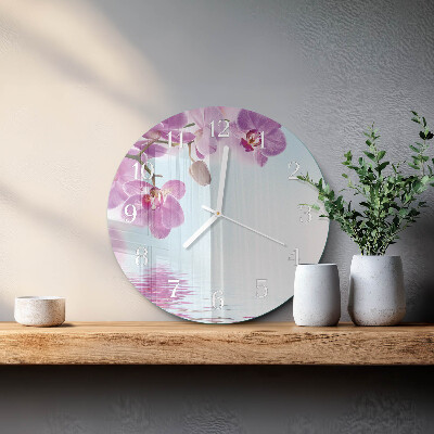 Orologio rotondo Orchidea