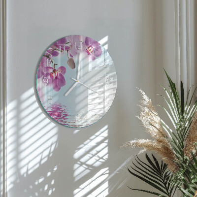 Orologio rotondo Orchidea