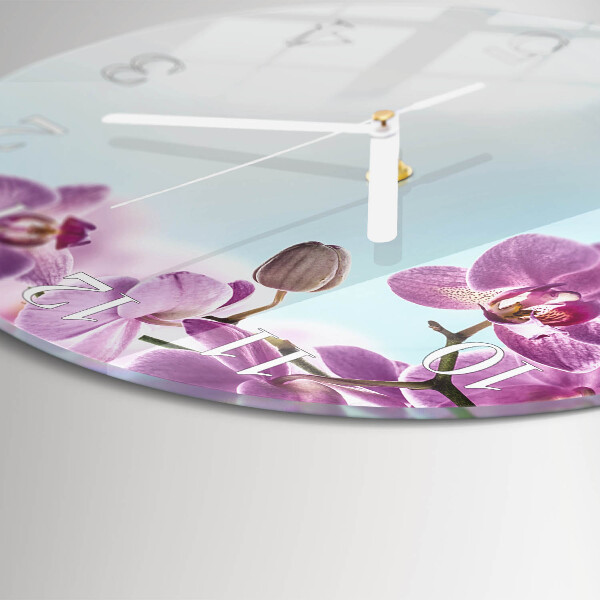Orologio rotondo Orchidea
