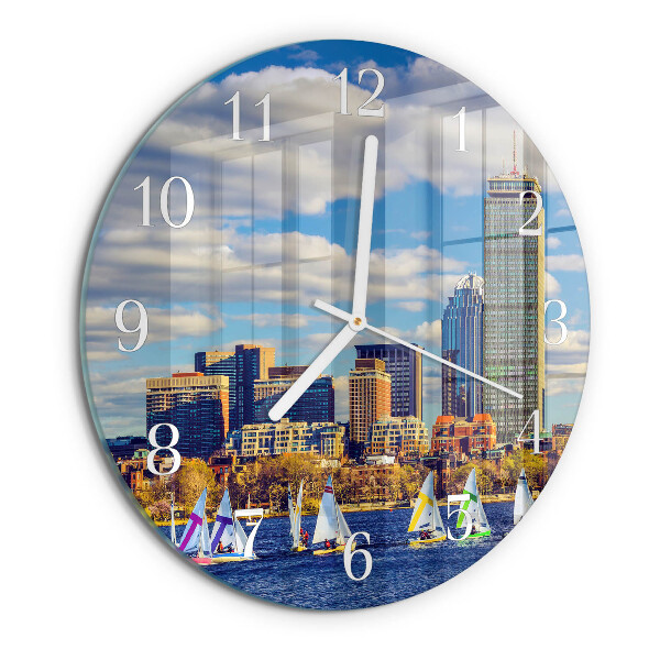 Orologio rotondo barche a vela