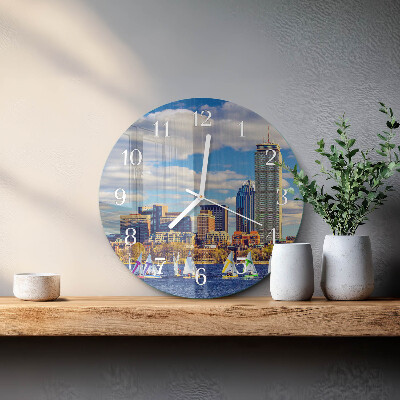 Orologio rotondo barche a vela
