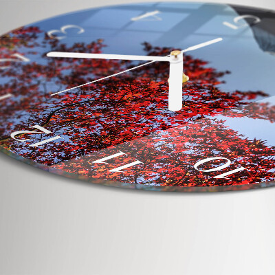 Orologio rotondo Foglie di montagna