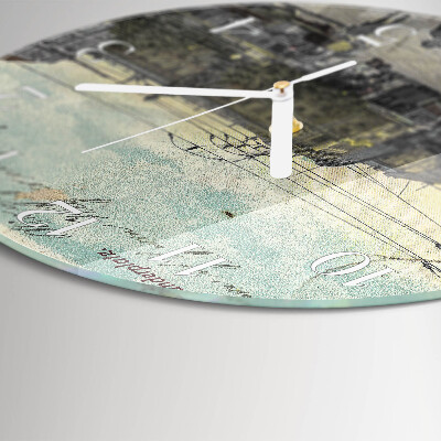 Orologio rotondo Cartolina