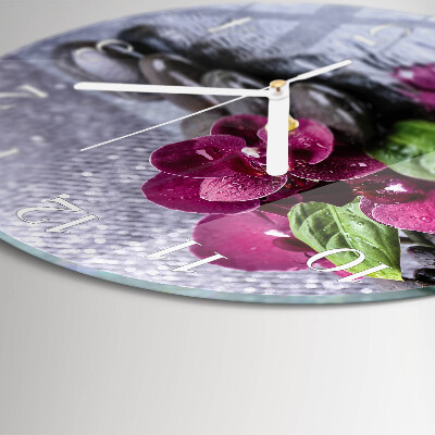 Orologio rotondo Orchidea