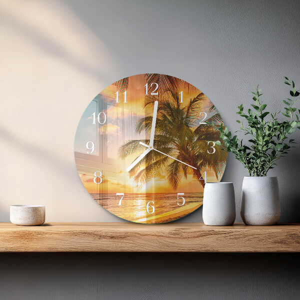 Orologio rotondo Tramonto