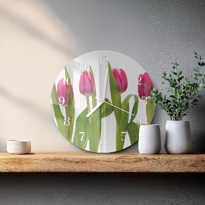 Orologio rotondo Tulipani