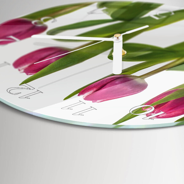 Orologio rotondo Tulipani