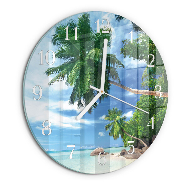 Orologio rotondo Palme