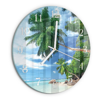 Orologio rotondo Palme