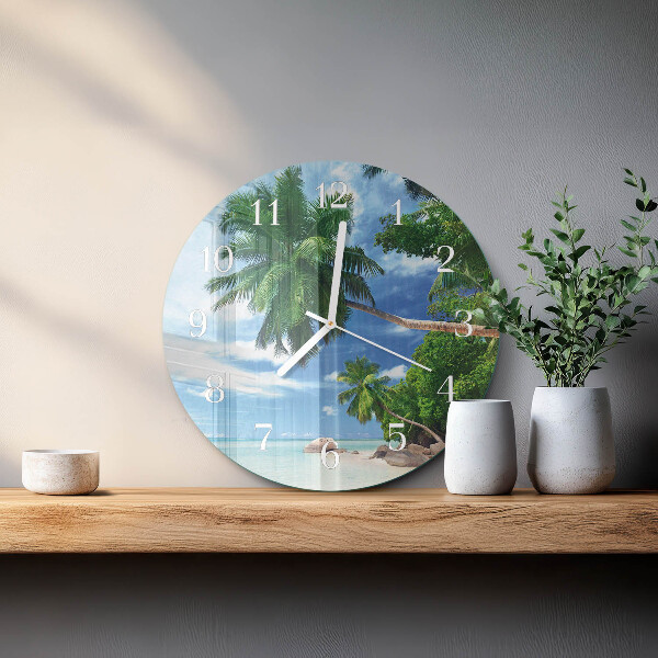 Orologio rotondo Palme