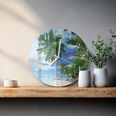 Orologio rotondo Palme
