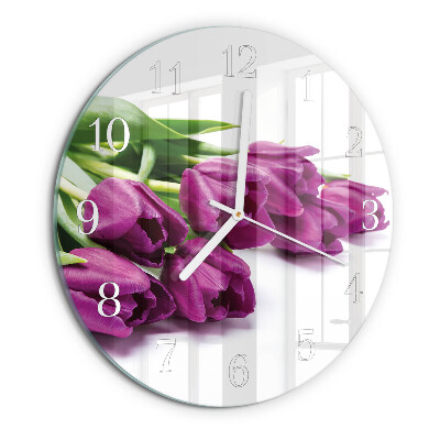 Orologio rotondo Tulipani
