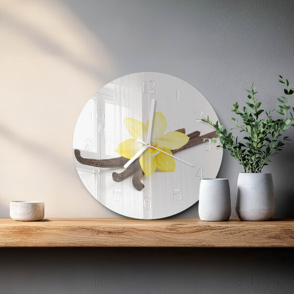 Orologio rotondo Orchidea Vaniglia