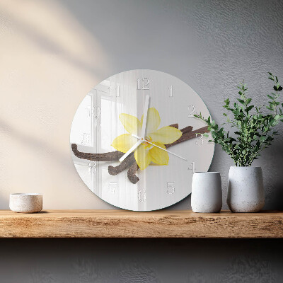 Orologio rotondo Orchidea Vaniglia