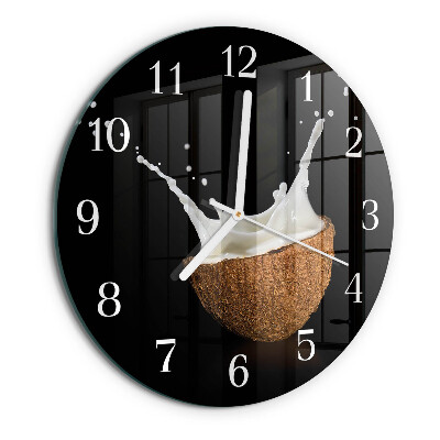 Orologio rotondo Noce di cocco