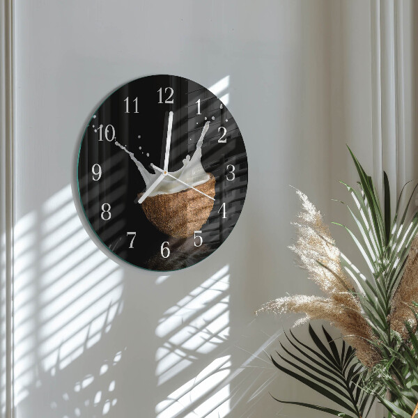 Orologio rotondo Noce di cocco