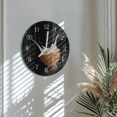 Orologio rotondo Noce di cocco