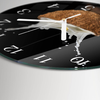Orologio rotondo Noce di cocco