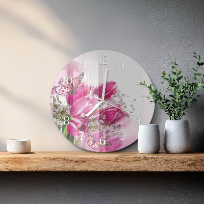 Orologio rotondo Farfalla