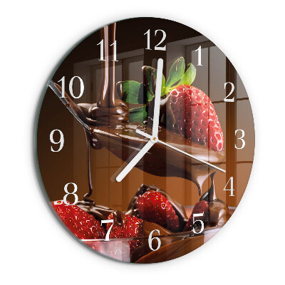 Orologio rotondo Fragole al cioccolato