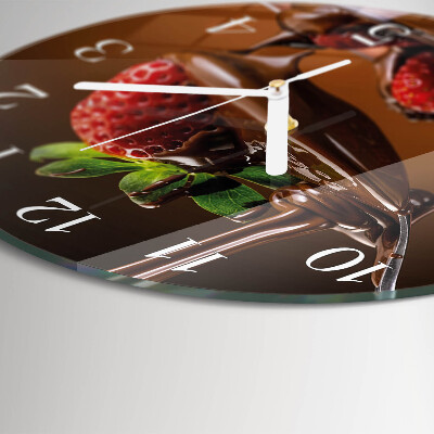 Orologio rotondo Fragole al cioccolato