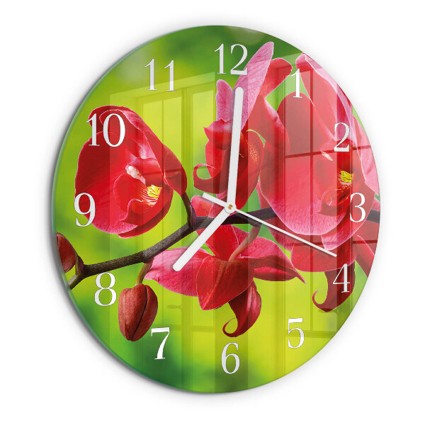 Orologio rotondo Orchidea