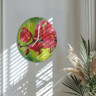 Orologio rotondo Orchidea