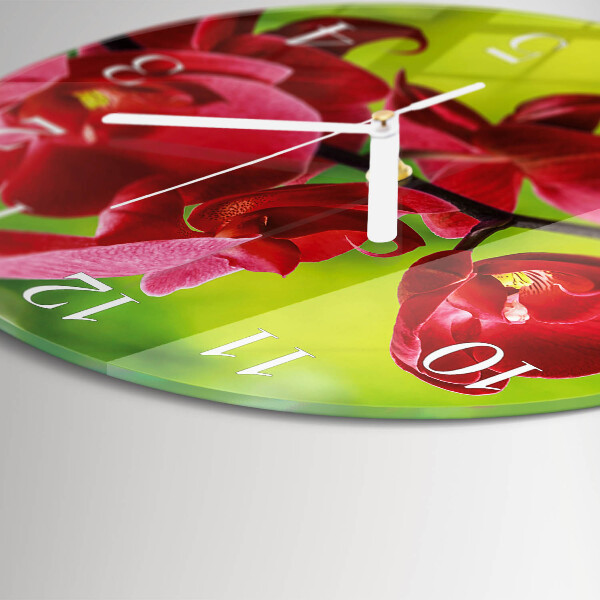 Orologio rotondo Orchidea